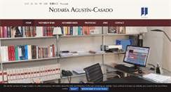 Desktop Screenshot of notariaagustincasado.com