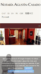 Mobile Screenshot of notariaagustincasado.com