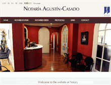 Tablet Screenshot of notariaagustincasado.com